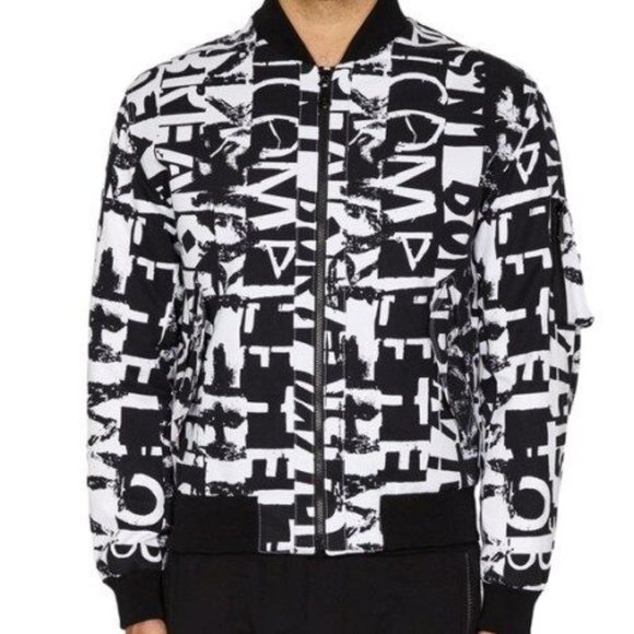 ALEXANDER MCQUEEN Print BOMBER JACKET *RARE* RETAIL 1000$